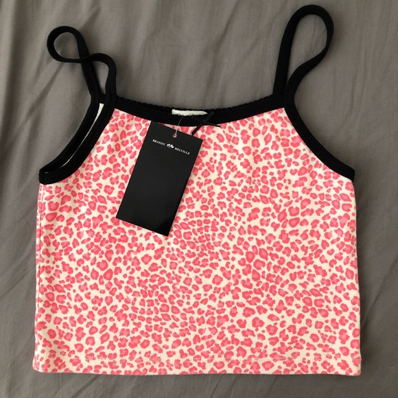 BNWT 
Rare brandy Melville pink cheetah tank top - Picture 4 of 4